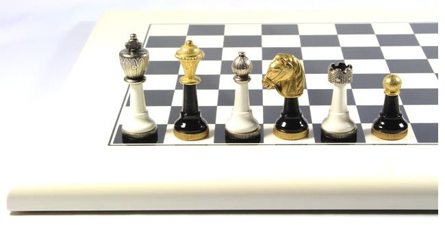 Schachfiguren Elixit S Metall und Holz